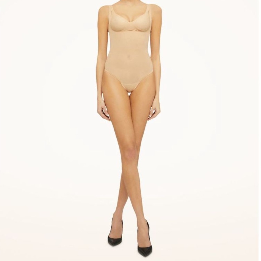 NWT Wolford Tulle Forming Body Suit Clay 4 - Picture 2 of 16
